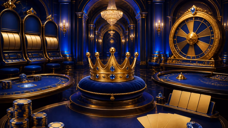 Lucky Emperor inspired casino lobby with slots and table games